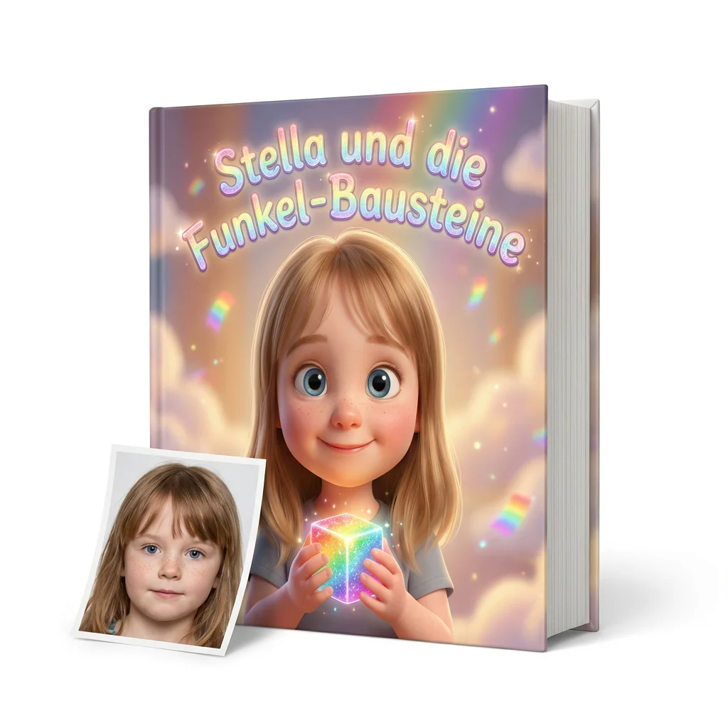 Bilderbuch im 3D-Cartoon-Stil