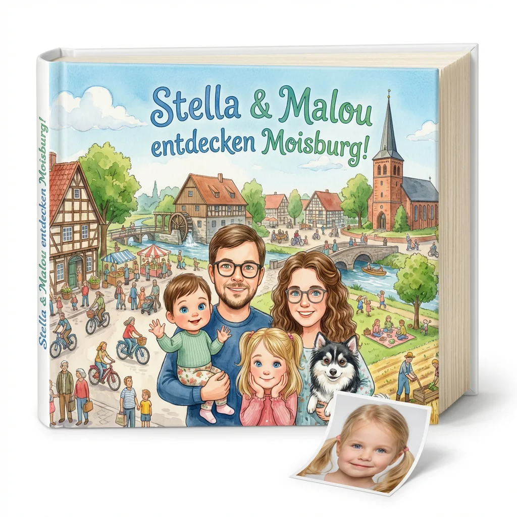 Wimmelbuch im Aquarell-Stil