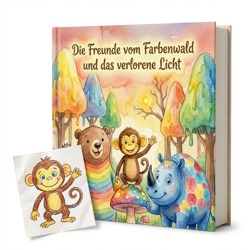 Zauberzeichnung im Aquarell-Stil