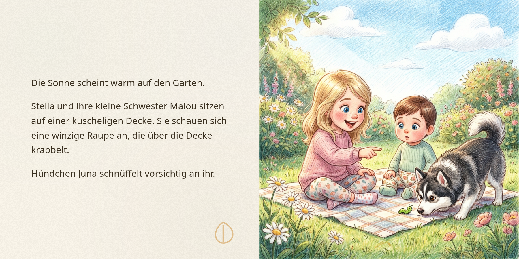 Personalisiertes Bilderbuch im Stil Buntstift — Innenseite