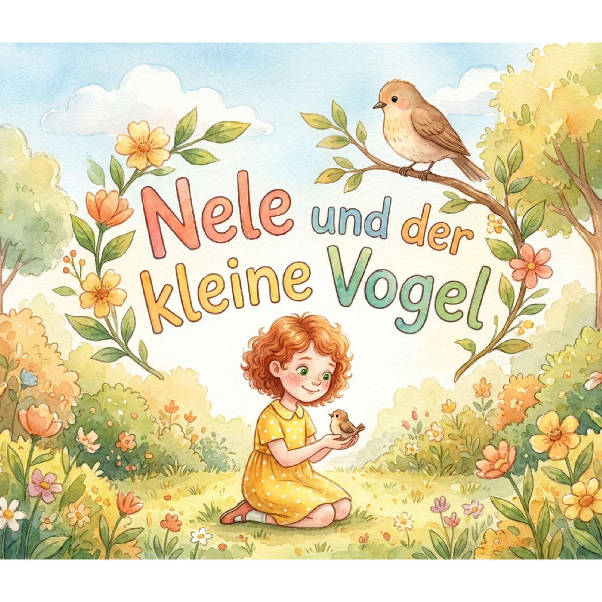 Personalisiertes Bilderbuch im Stil Aquarell — Cover