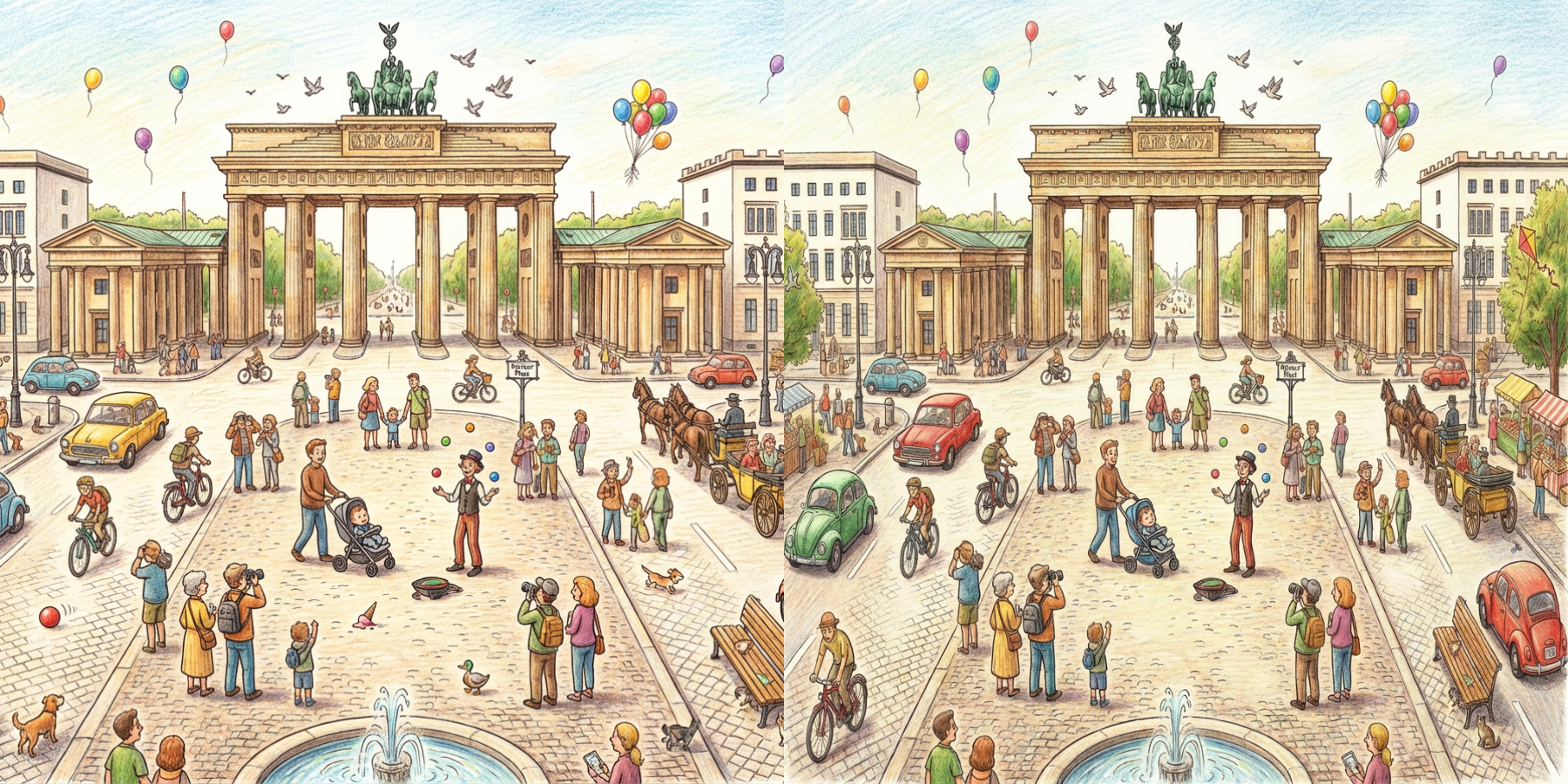 Personalisiertes Entdecker-Rätsel im Stil Buntstift — Innenseite