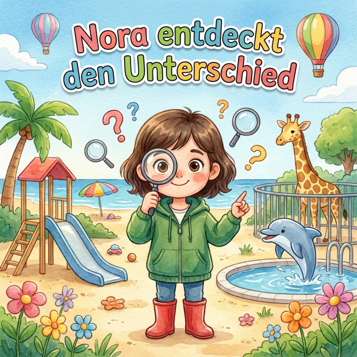 Personalisiertes Entdecker-Rätsel im Stil Aquarell — Cover