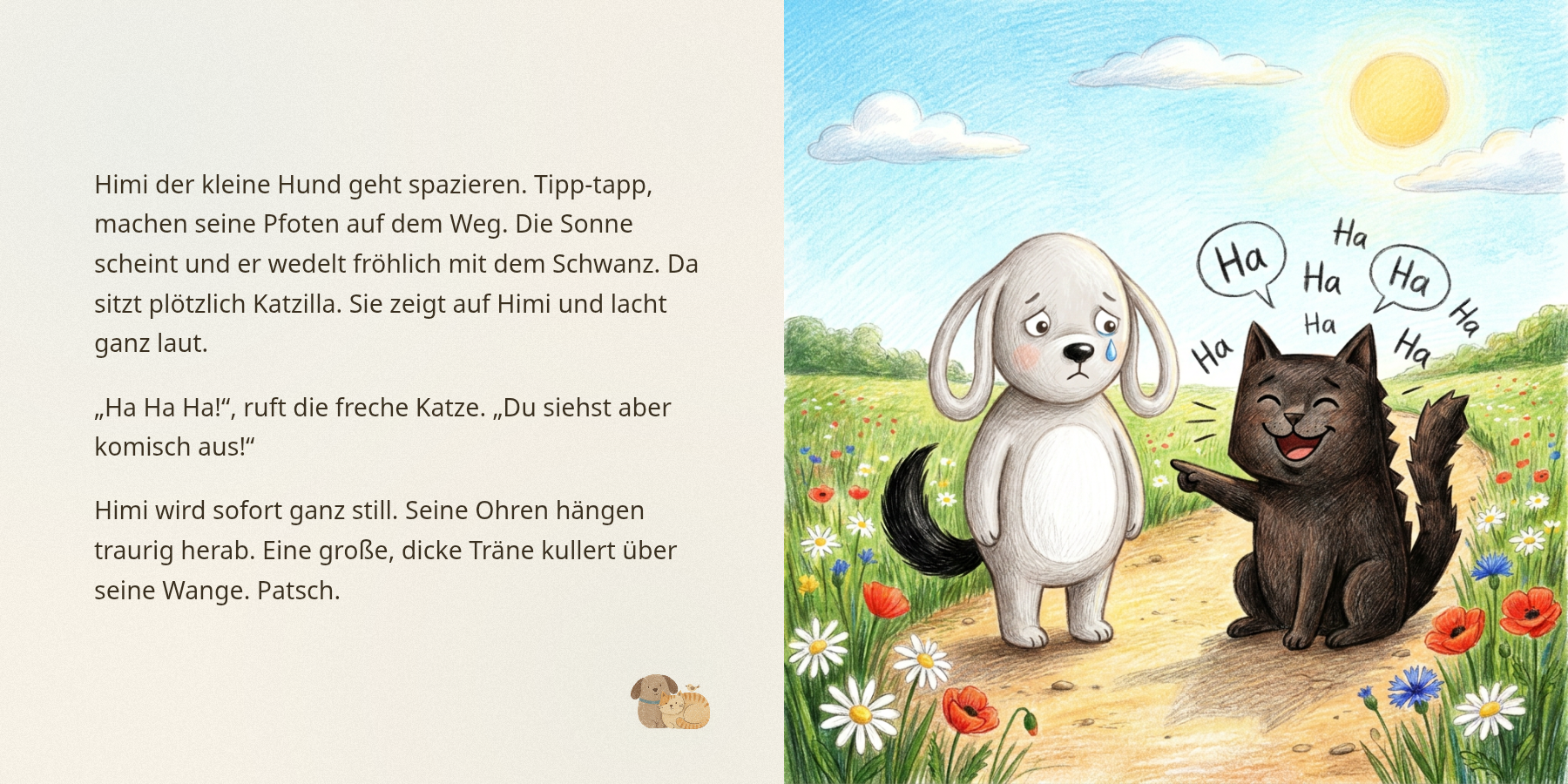Personalisierte Zauberzeichnung im Stil Buntstift — Innenseite